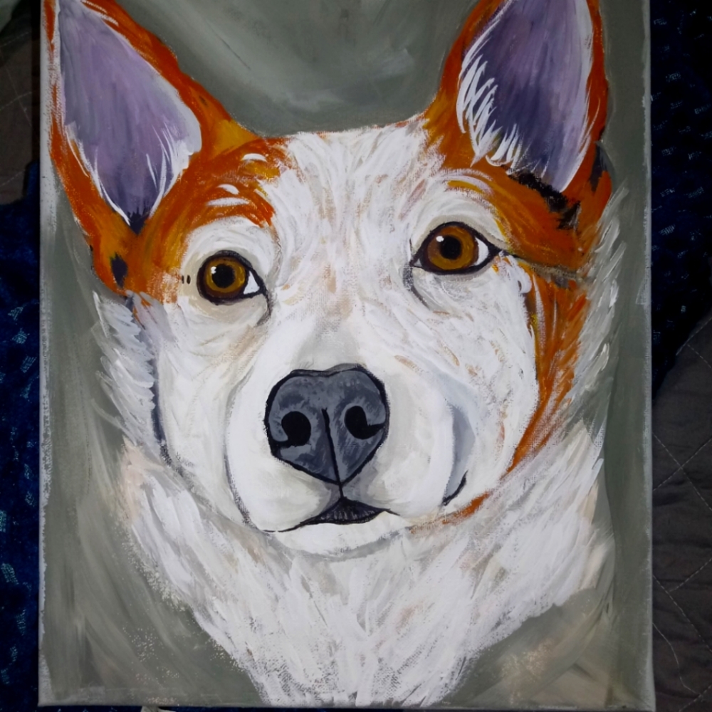 Custom hand painted portrait art